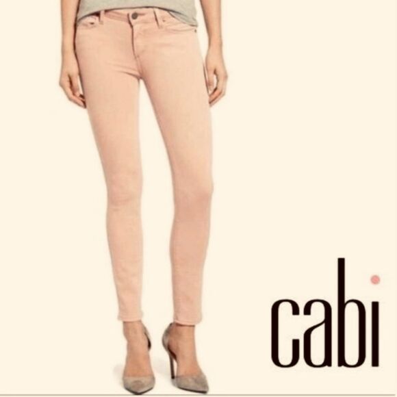 CAbi Peach Colored Skinny Jeans. - Picture 1 of 6